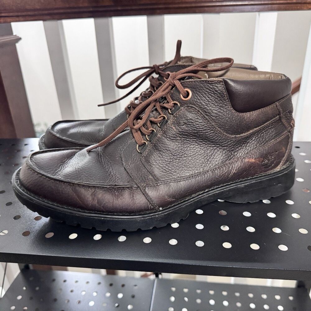 Timberland 56515 Men's 11.5M Brown Leather Moc Toe